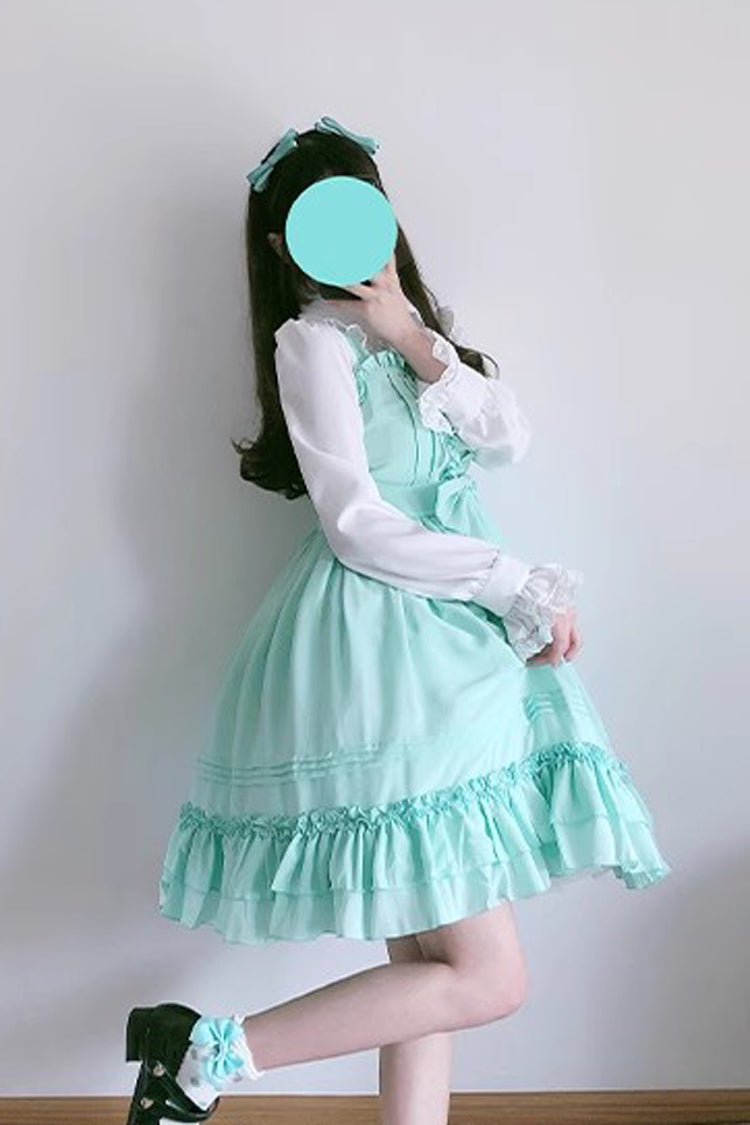 Ice Cream Bowknot Ruffle Chiffon Sweet Lolita Jsk Dress 7 Colors