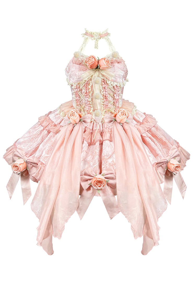 Gem Princess Fish Bone Detached Hime Sleeves Sweet Lolita Princess Dress Set 2 Colors