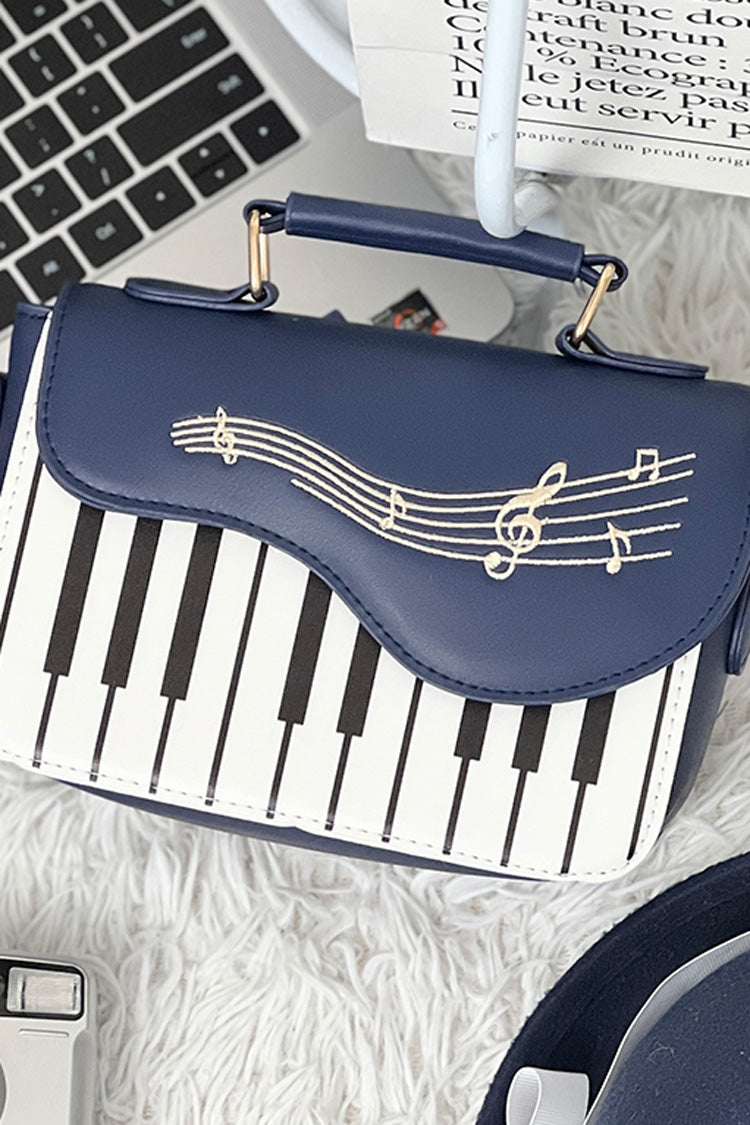 Blue/White Piano Note Music Sweet Lolita Shoulder Bag