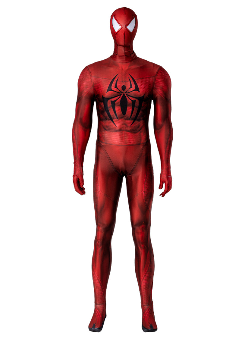 Across the Universe Scarlet Spider Man Halloween Cosplay Costume Set (Without Shoes)