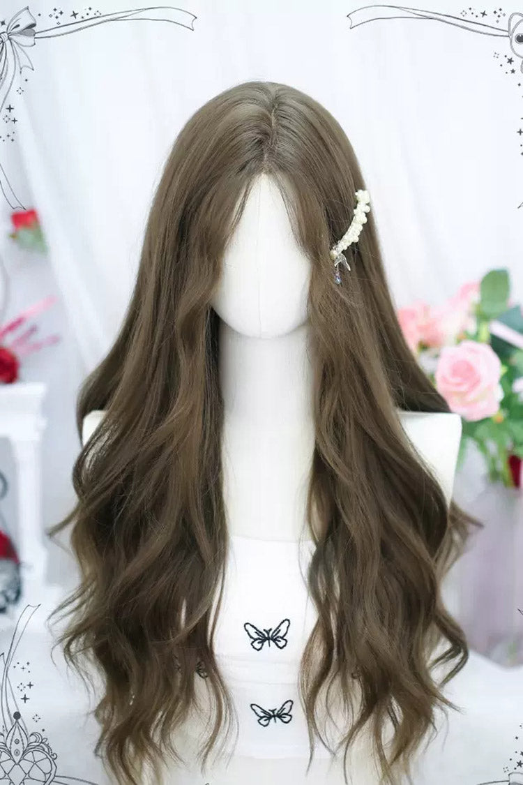 Brown Long Cute Sweet Lolita Curly Wig
