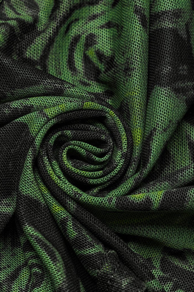 Asymmetrische schulterfreie ärmellose Print Damen Steampunk Neckholder Weste 2 Farben