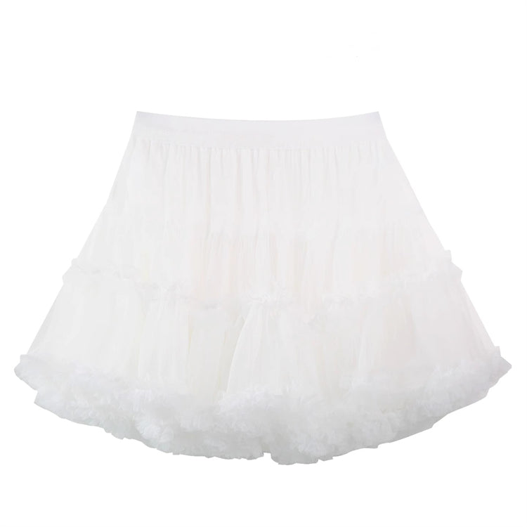 Sweet High Waisted Ruffle Princess Lolita Petticoat 7 Colors
