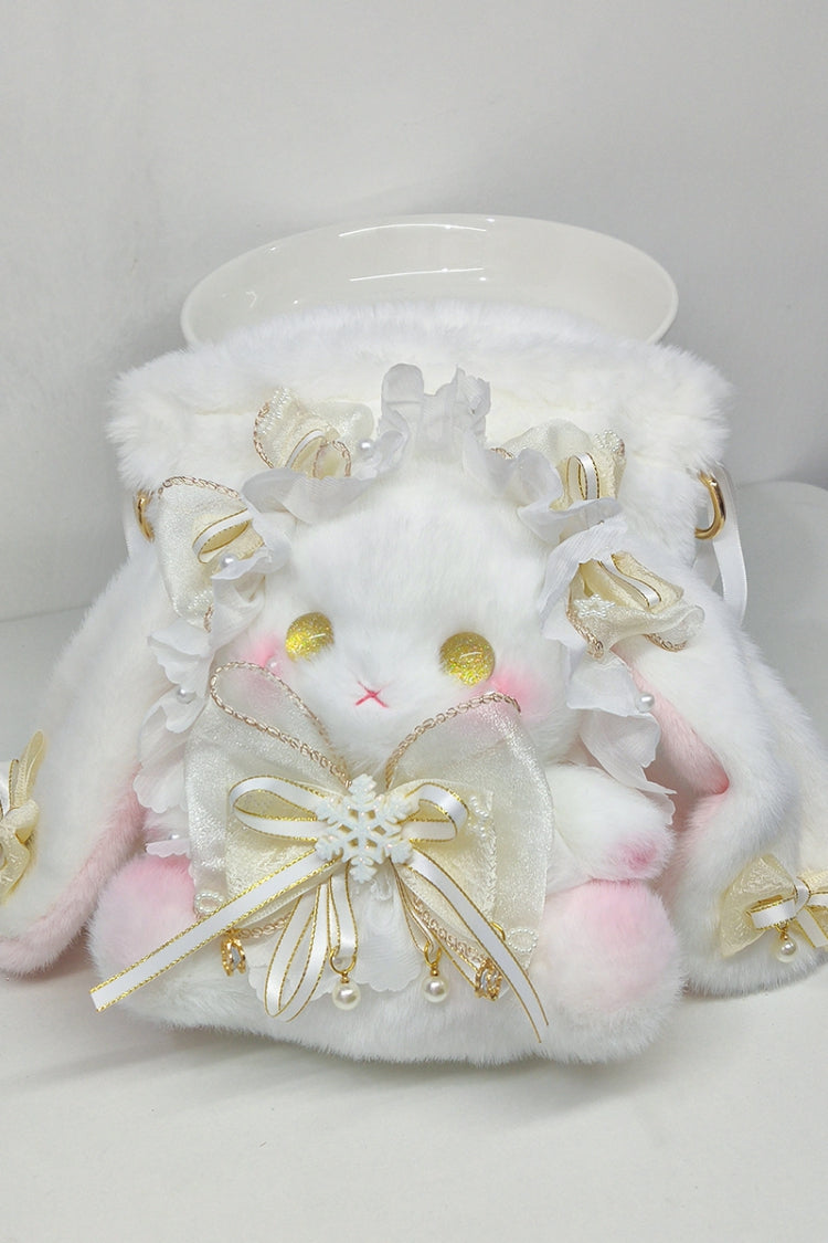 Drawstring Crossbody Bowknot Sweet Lolita Bucket Bunny Small Bag 10 Colors