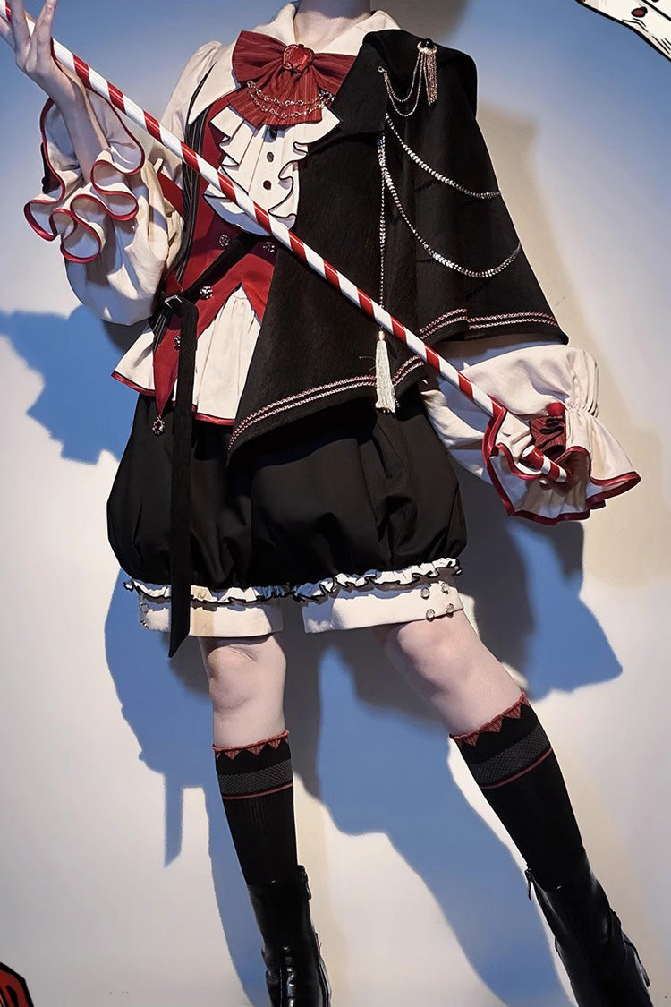 Multi-Color [Natural Philosophy] Long Sleeves Ruffle Bowknot College Style Prince Gorgeous Ouji Lolita Set