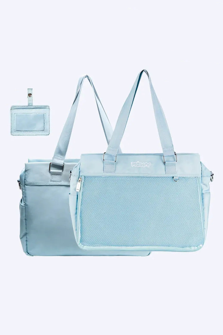 Große Kapazität Sweet Lolita Ita Tragetasche Handtasche Umhängetasche mit abnehmbarem Kartenhalter