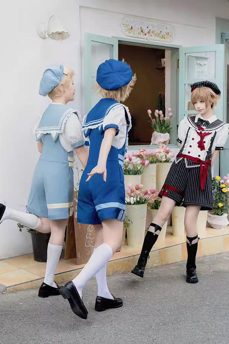 Chartres Meow Team Bowknot Ouji Fashion Cooles Lolita-Shorts-Set in 3 Farben
