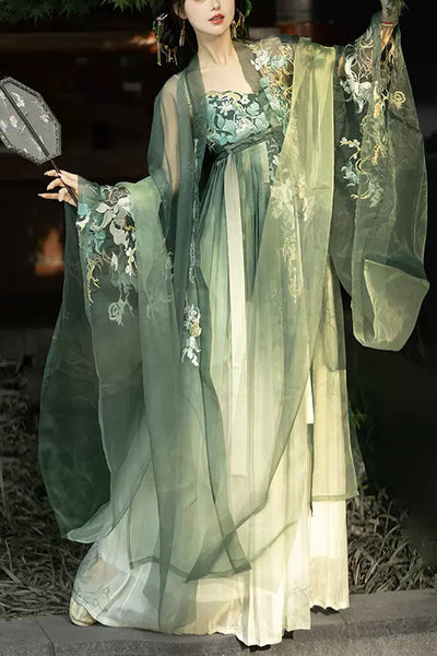 green chinese dress 2025 Elegant Green Bamboo Chinese Dress
