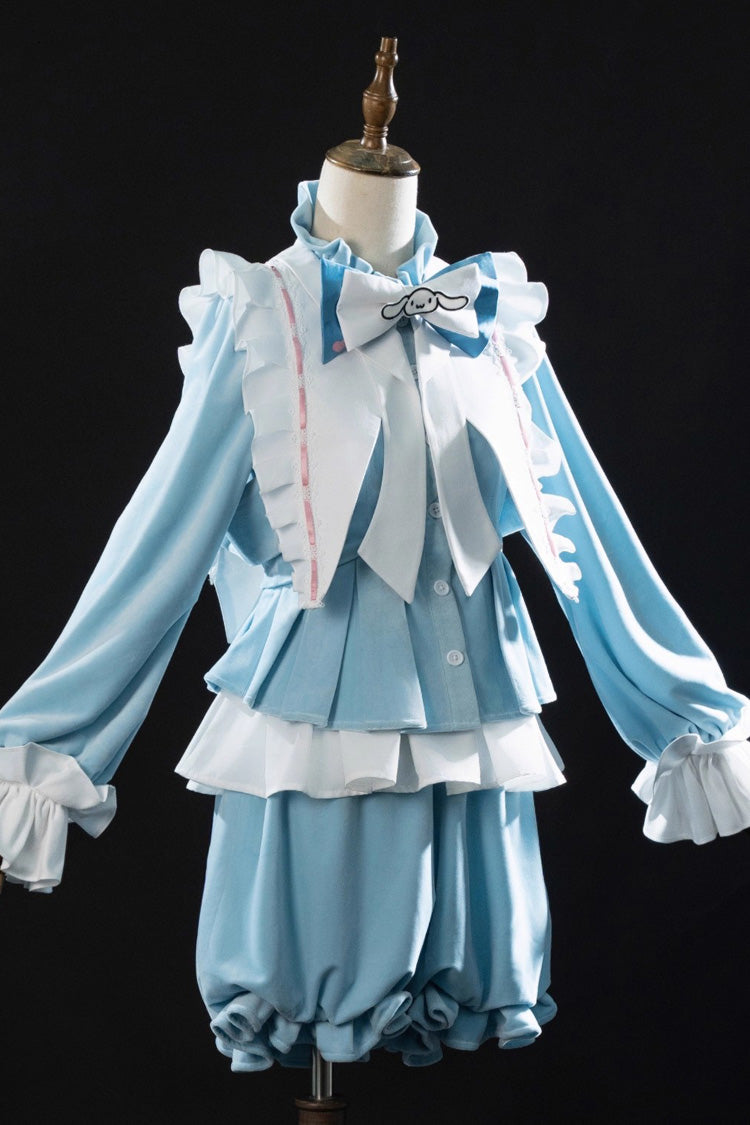 Blue [Identity V] Long Sleeves Ruffle Bowknot Sweet Prince Ouji Lolita Set
