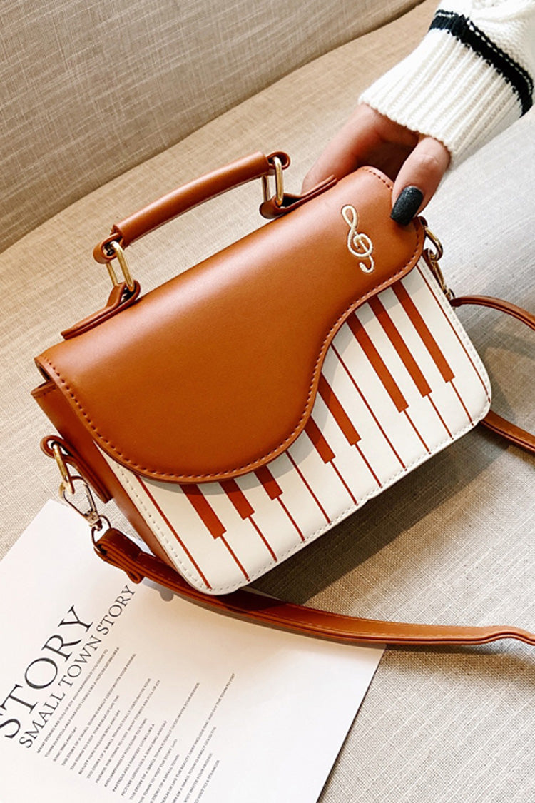 Piano Notes Embroidery Sweet Classic Lolita Shoulder Bag 3 Colors