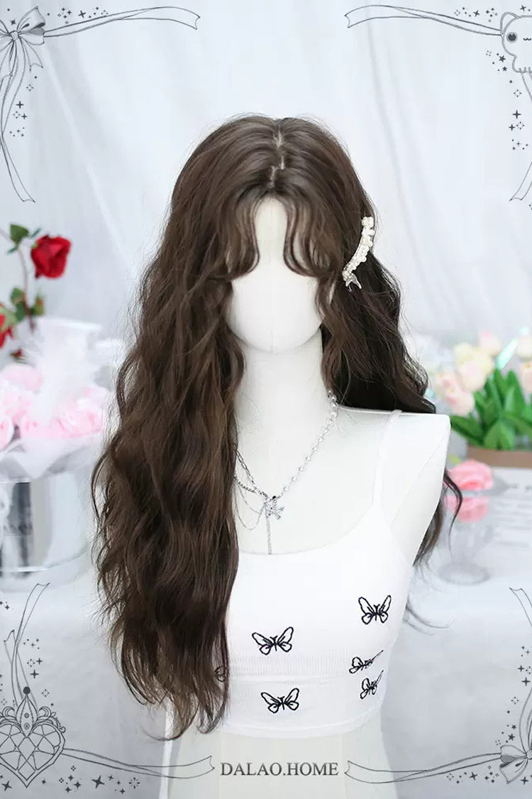 Secondary Tousled Small Waves Sweet Lolita Long Wigs 2 Colors