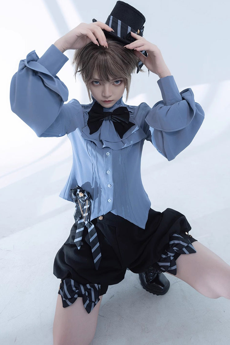 Blue Narrative Maxim Long Sleeves Ouji Fashion Gothic Lolita Blouse