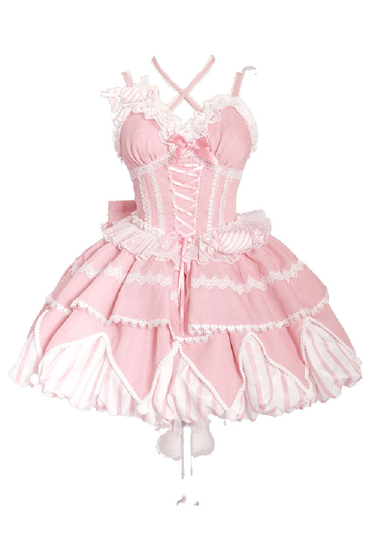 Sweetheart Gummies Sleeveless Multi-layer Bowknot Sweet Lolita Jsk Dress 3 Colors