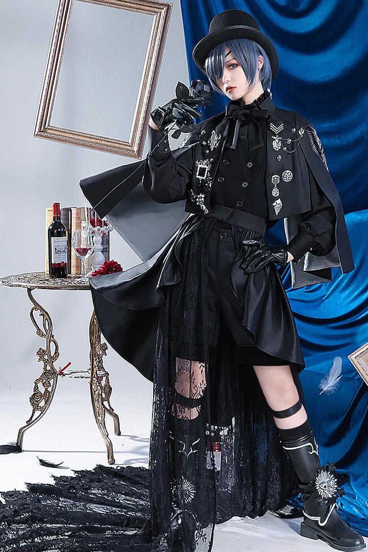 Black Butler Super Luxury Print Ouji Fashion Lolita Set