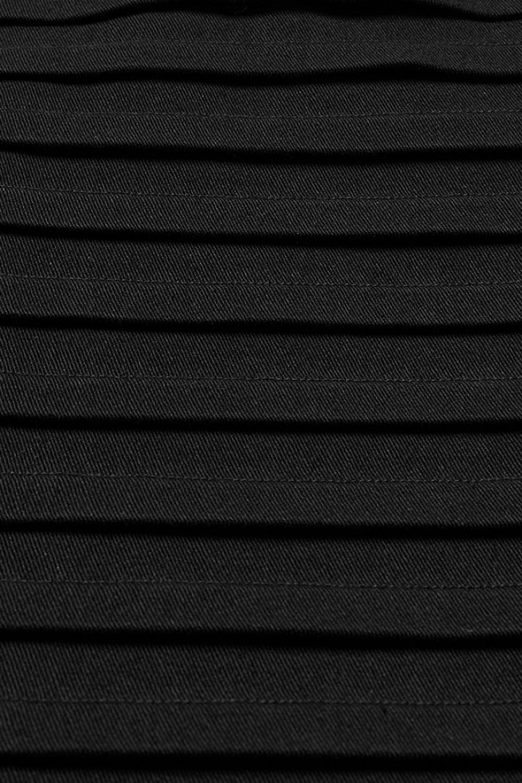 ブラック 調節可能なウエスト 不規則なメタルバックル レディース スチームパンク スカート