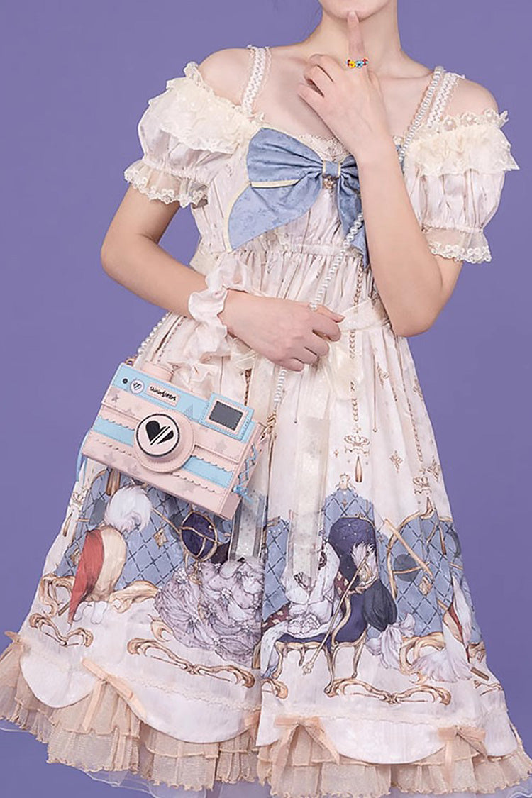 Blue/Pink Camera Sweet Lolita Crossbody Bag