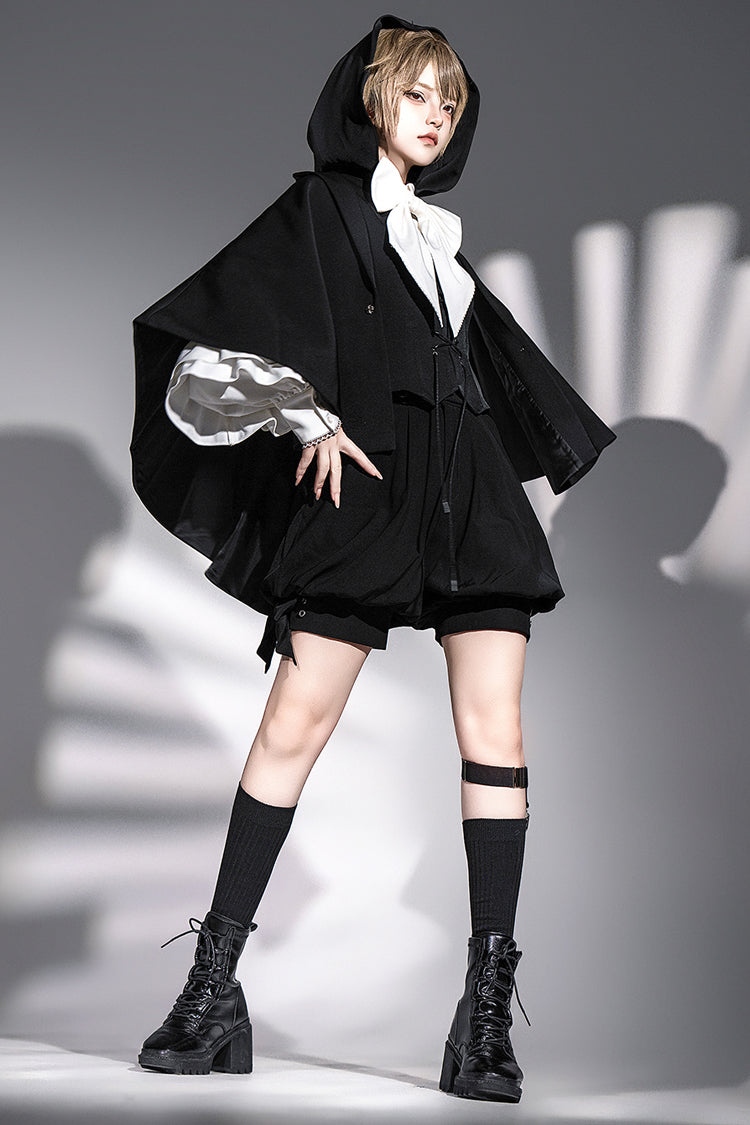 Black [Rabbit Feather Phantom] Gothic Prince Handsome Ouji Lolita Vest