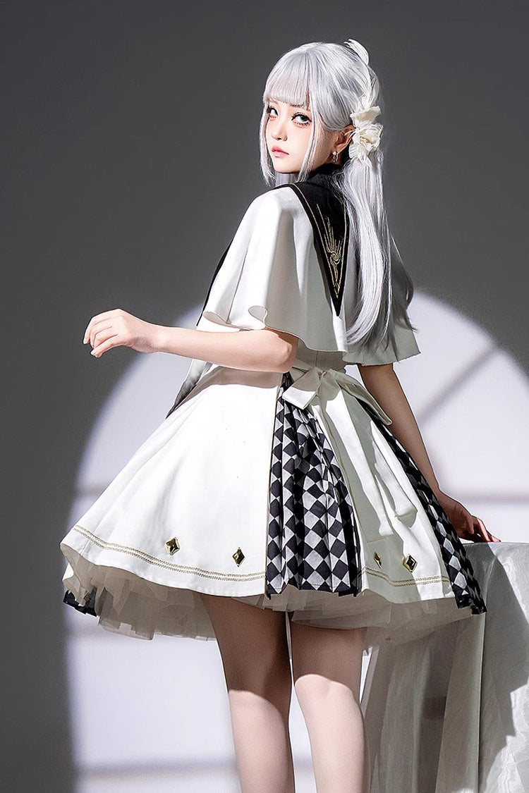 Académie de Magie Blanche [Œil de la Vérité] Robe Jsk Lolita Gothique à Couture Diamant 