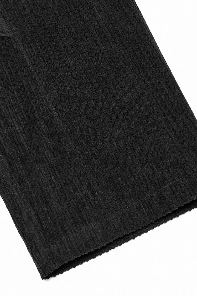 Black Doomsday Metal Stitching Corduroy Men's Steampunk Pants
