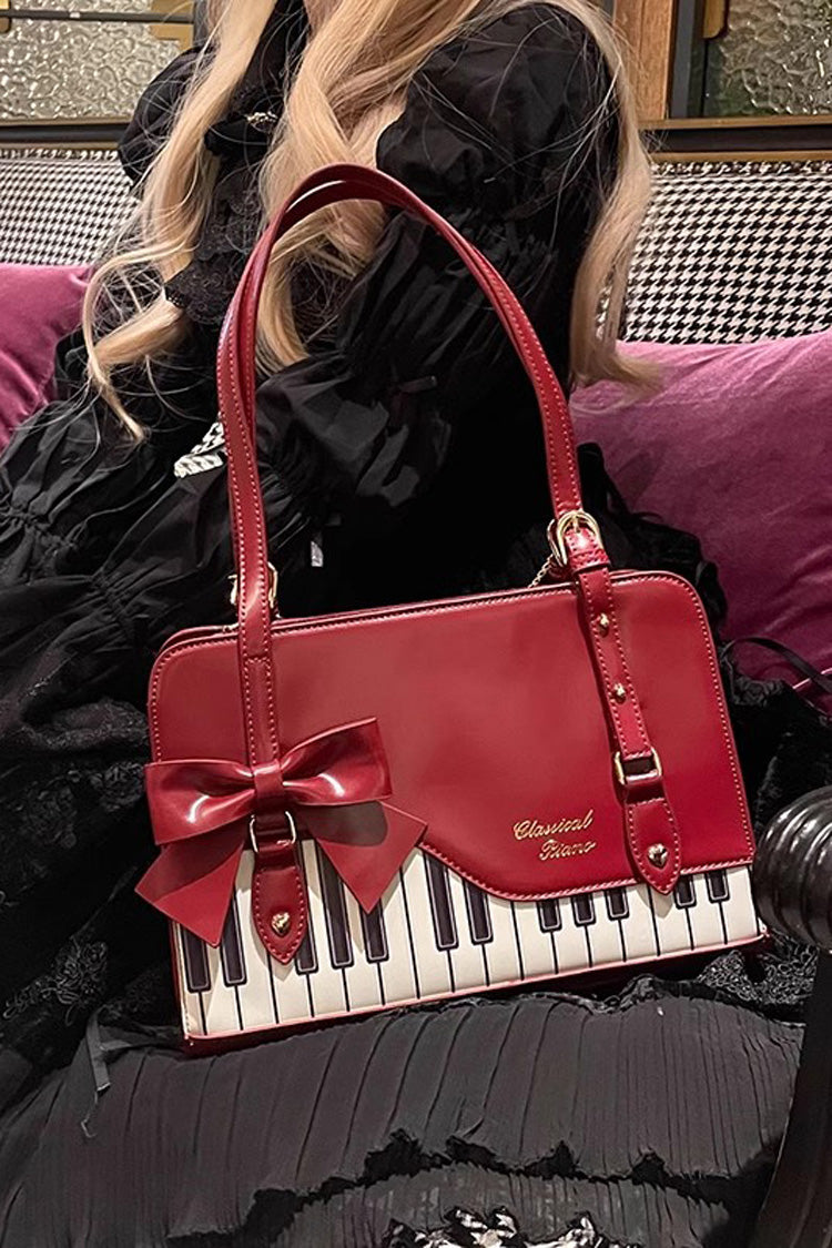 Piano Waltz Bowknot Sweet Lolita Handbag 4 Colors