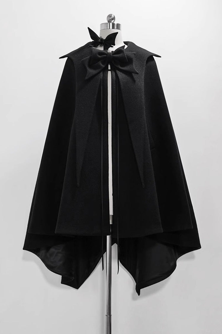 Black Woolen Ouji Fashion Daily Lolita Cloak
