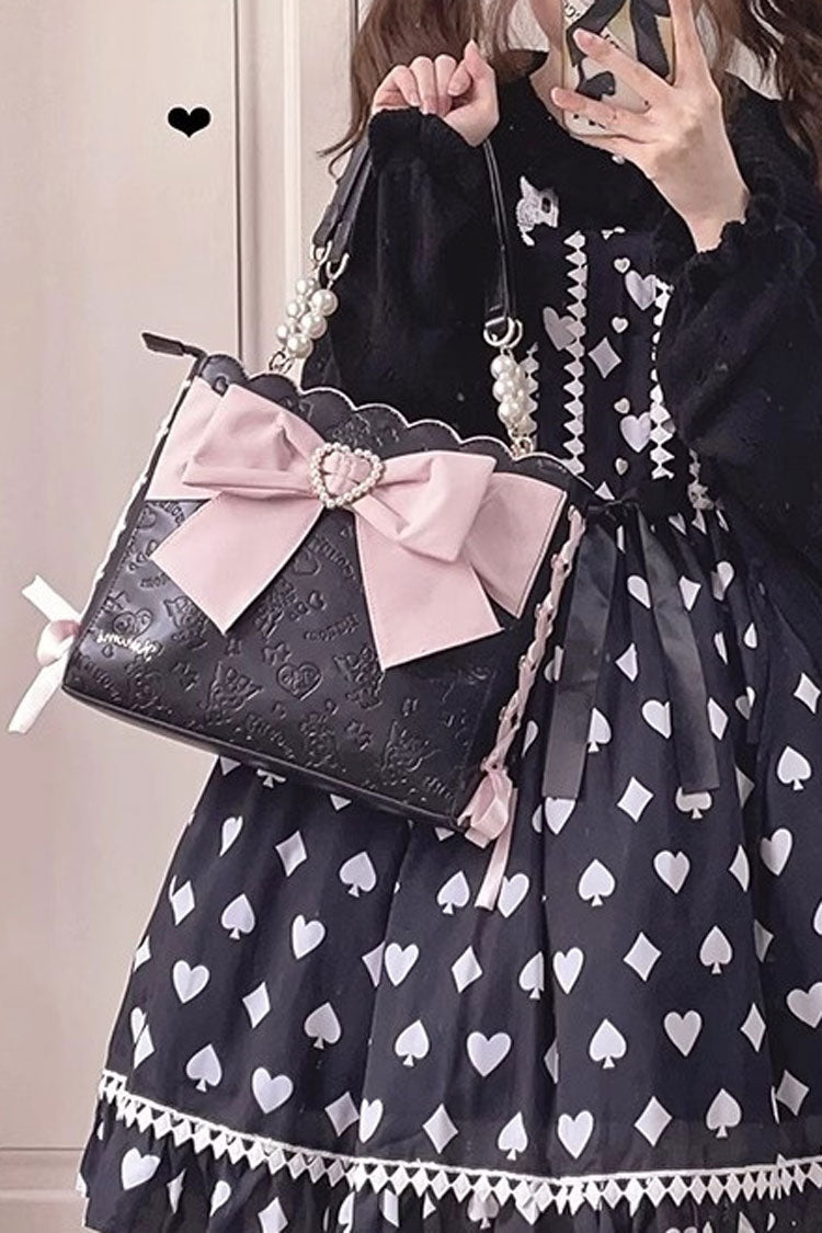 Bowknot Pearl Sweet Lolita Shoulder Bag 4 Colors