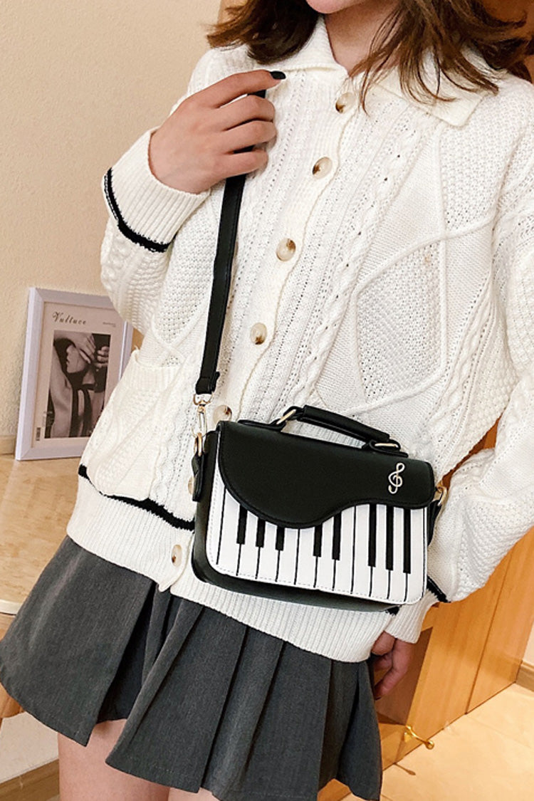 Piano Notes Embroidery Sweet Classic Lolita Shoulder Bag 3 Colors
