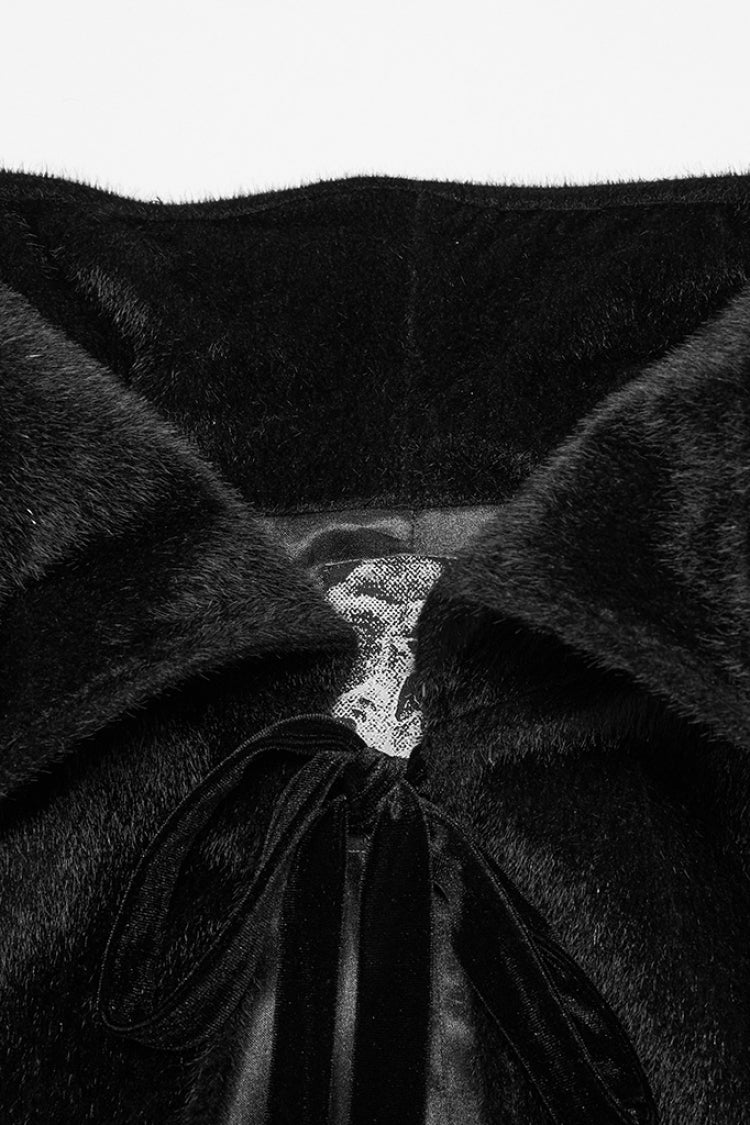 Black Men's Strap Bat Gothic Coat Cloak