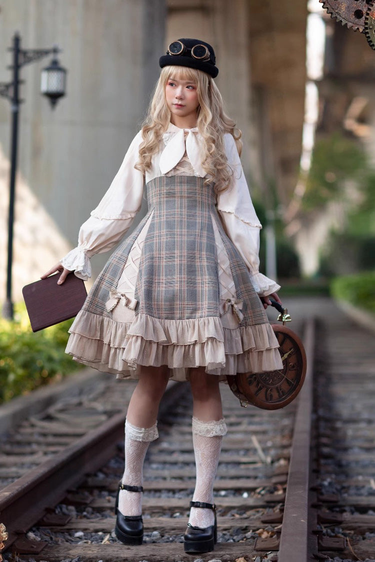 Multi-Color Backlight Memoirs Elegant Slim Bowknot Sleeveless Ruffle Classic Lolita Dress