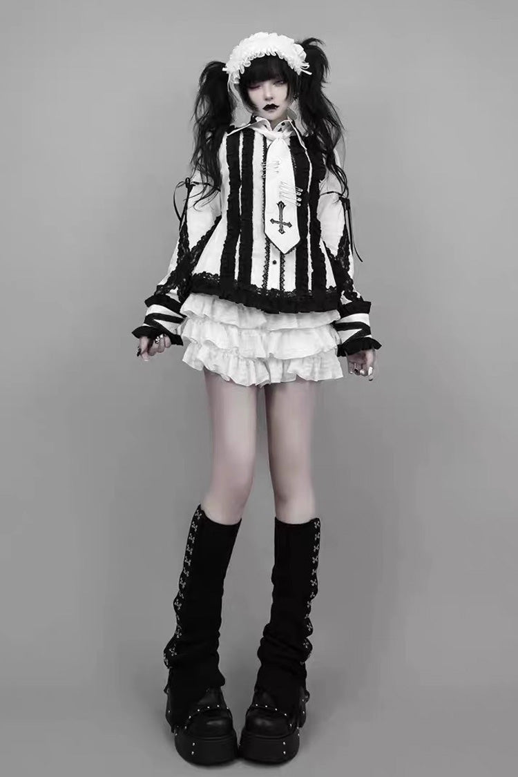 Sweet Multi-Layered Ruffle Jirai Kei Skirt 2 Colors