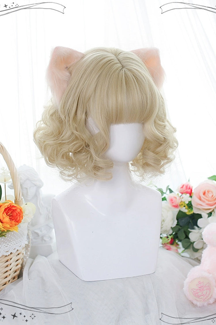 イエロー カーリー ウィメンズ スイート ロリータ ウィッグ 