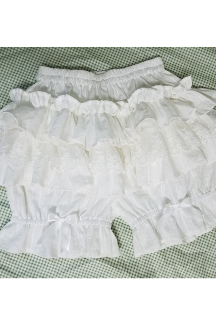 Lace Cotton Layered Lolita Pumpkin Pants