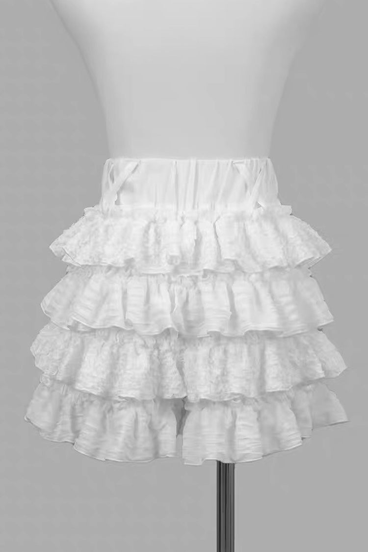 Sweet Multi-Layered Ruffle Jirai Kei Skirt 2 Colors
