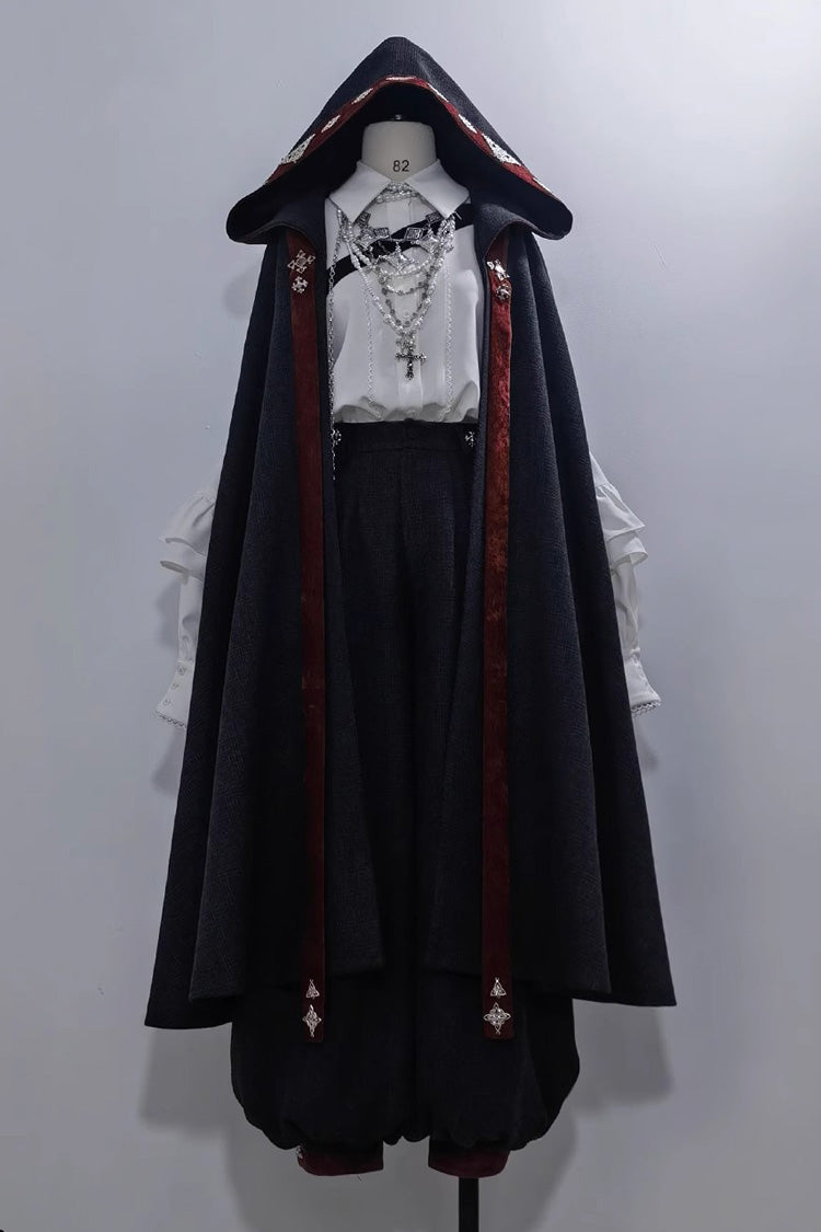 Black [Sacred Vow] Vintage Elegant Prince Handsome Ouji Lolita Pants