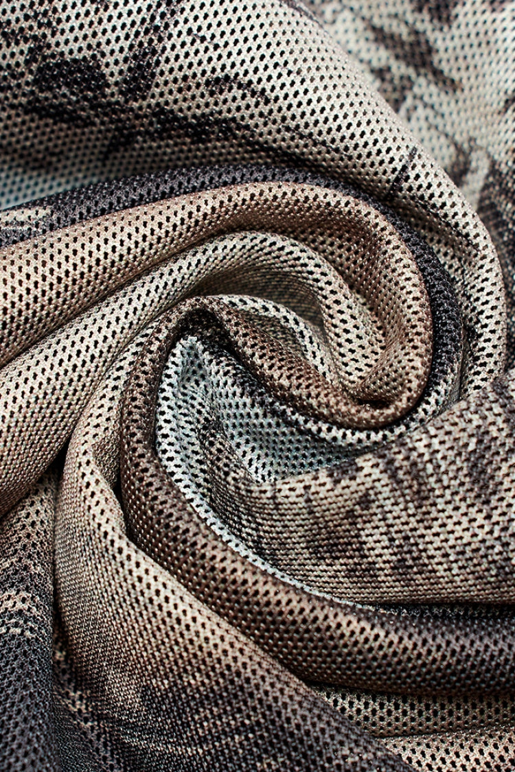 Schlanke Mesh-Leggings mit Batikmuster für Damen in Steampunk-Optik, 2 Farben