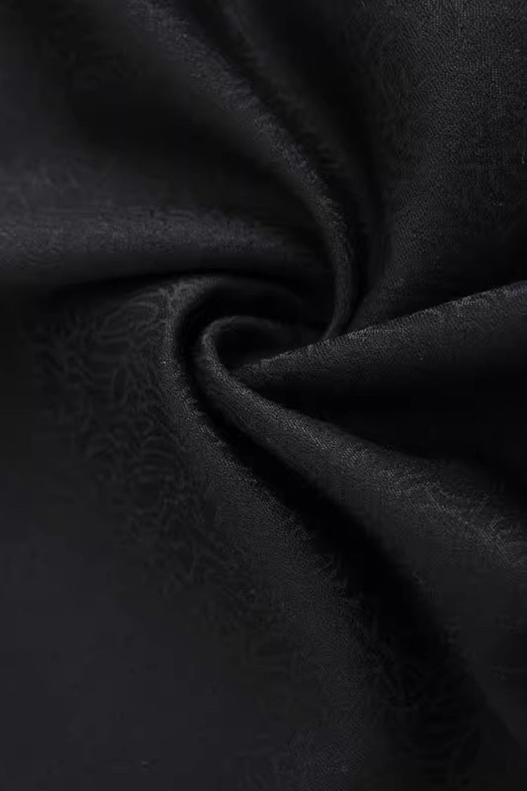 Black Eternal Dawn Retro Elegant Handsome Neutral Prince Gothic Ouji Long Coat