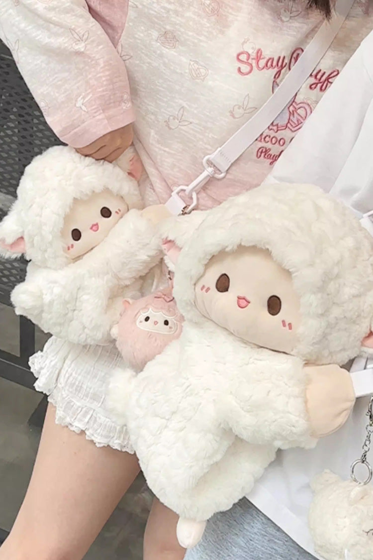 Little Lamb Guli Lying-Down Plush Toy Sweet Lolita Backpack 2 Colors