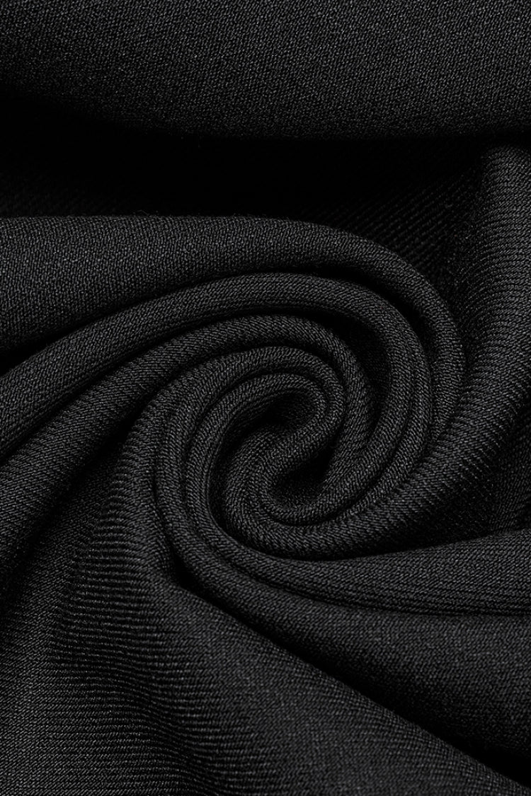 Black Stand Collar Long Sleeves Embroidery Men's Gothic Frog Witchy Coat