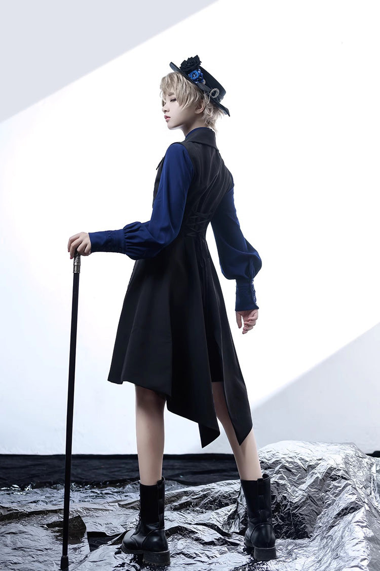 Black/Blue Vintage Medieval Little Prince Ouji Lolita Shorts