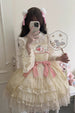Moon Rabbit Ruffle Embroidery Cardigan Bowknot Sweet Lolita Jsk Dress ...