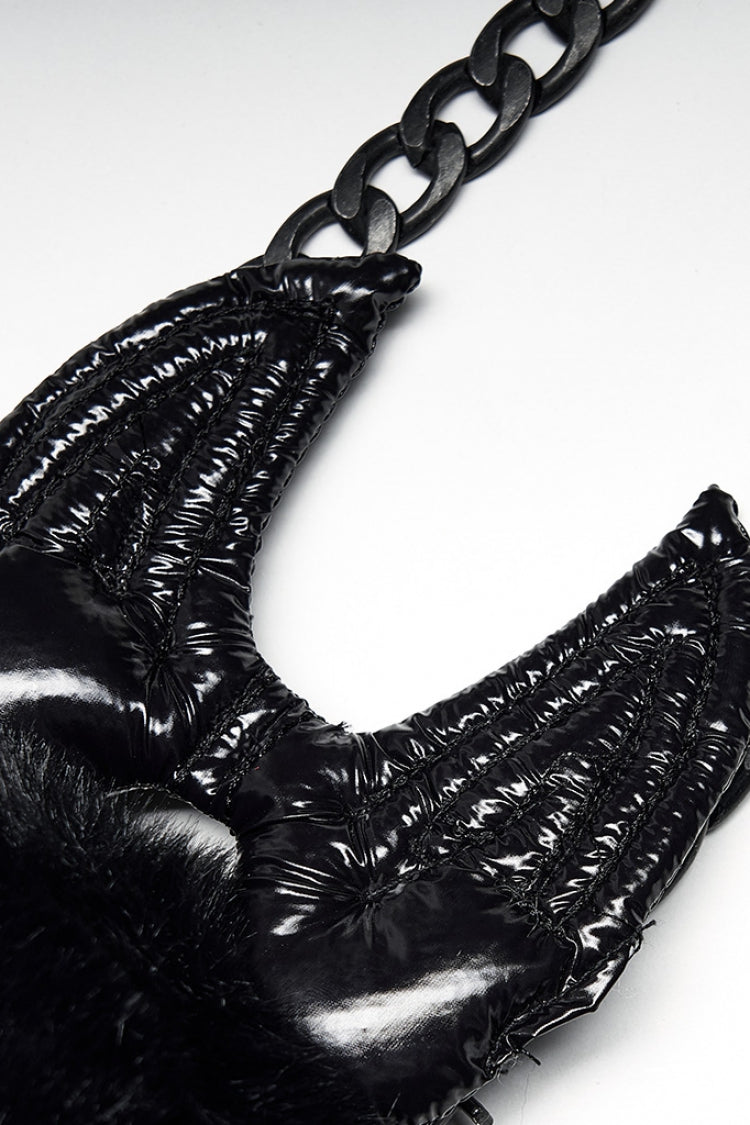 Black Cute Chain Women's Gothic Crossbody Devil Bag