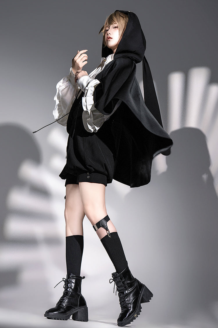 Black [Rabbit Feather Phantom] Gothic Prince Handsome Ouji Lolita Vest