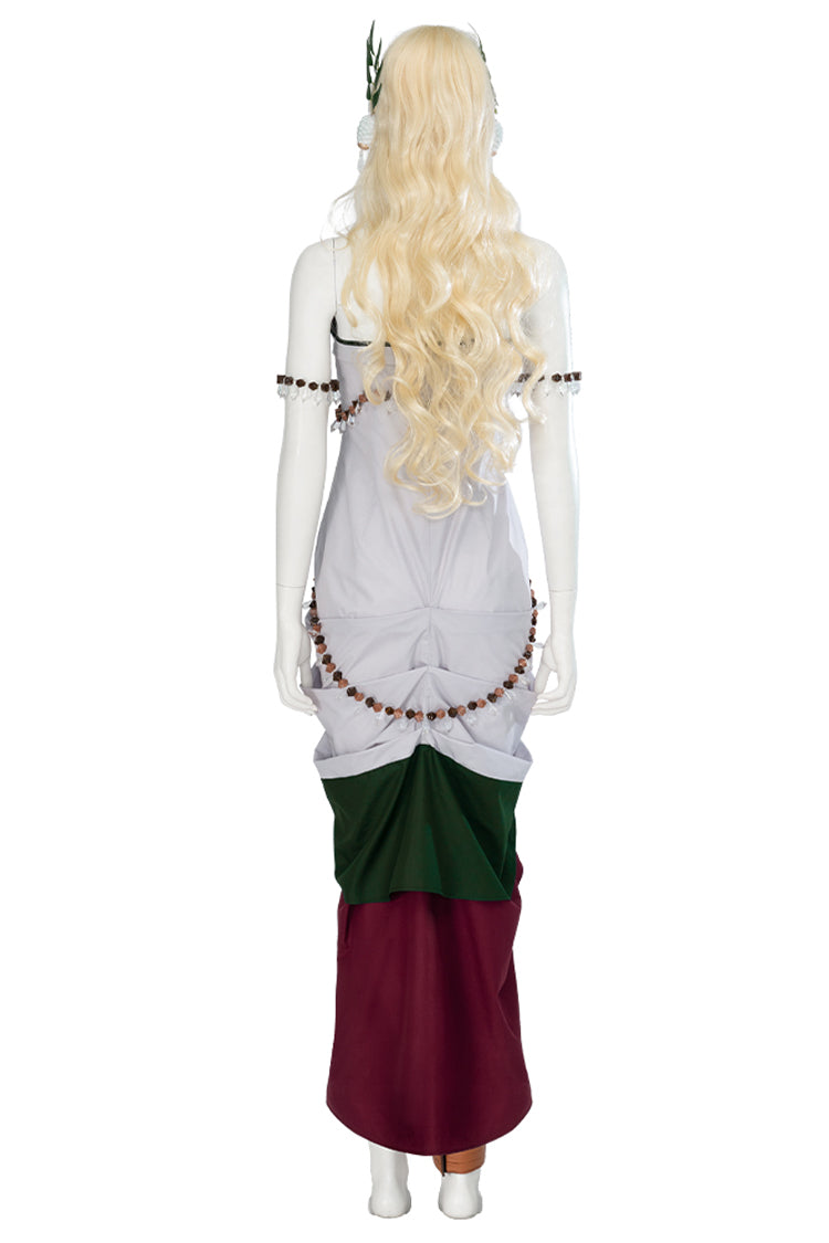 White Legend Of Zelda Tears Of The Kingdom Queen Sonia Halloween Cosplay Costume Set Without Wig Without Elf Ears