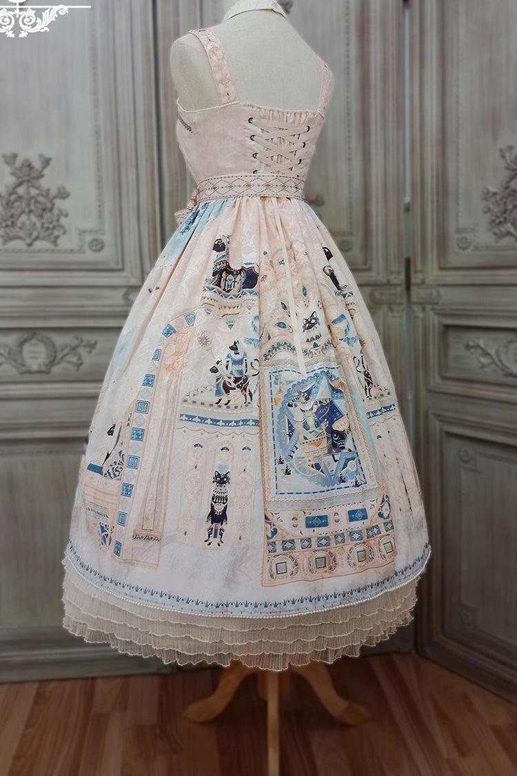 Dusk Best Gothic Lolita-Kleid mit Rüschen im ägyptischen Stil, 3 Farben