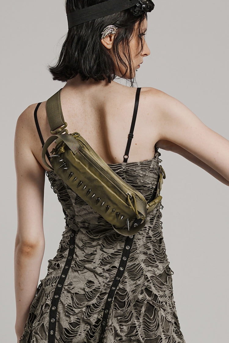 Military Rivets Women's Steampunk Shoulder Bag 2 Colors