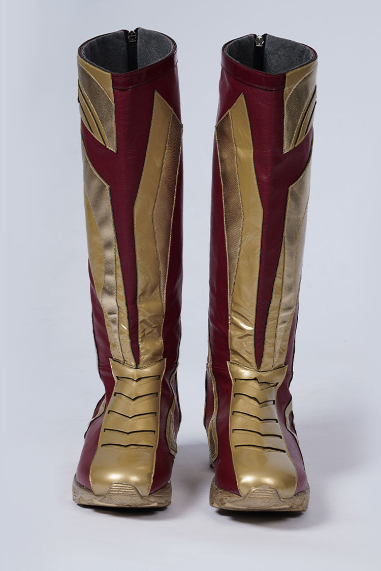 2023 The Flash Barry Allen Halloween Cosplay Accessories Golden/Red Boots