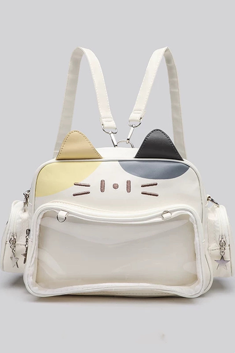 Cat Ear Clear Window Star Zipper Pulls Japanischer Ita-Taschen-Umhängerucksack im Street-Style für Damen