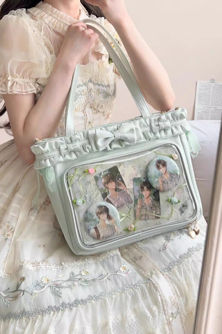 【バレエホリデー】フリルリボンスイート和斜めがけショルダーロリータ痛バッグ10色