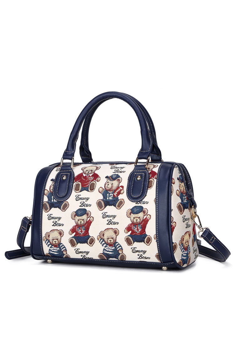 Lässige süße Lolita-Umhängetasche mit Bären-Print, 5 Farben