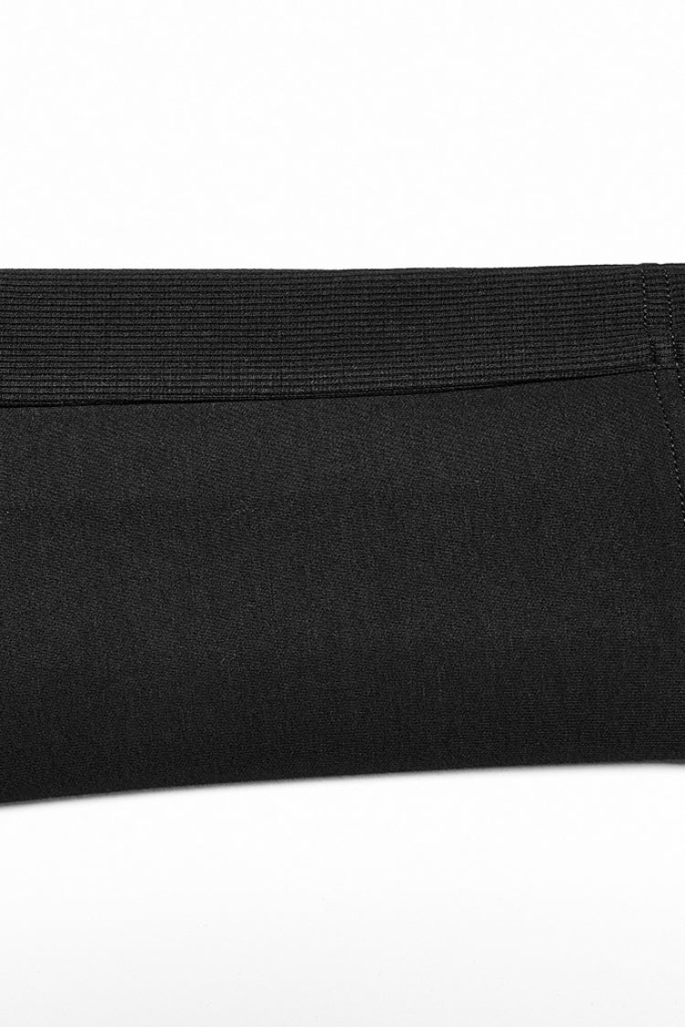 Black Long Sleeves Buckle Belt Hooded Women's Punk Dress